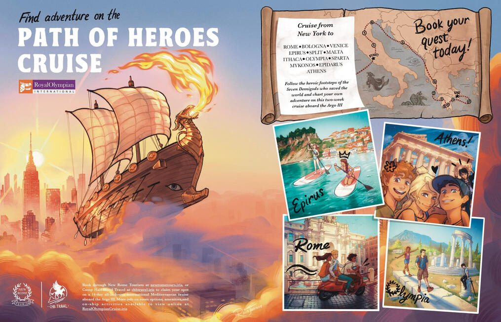 Centerfold Ad - I drew and designed every part of this except the "RoyalCarribbean" logo